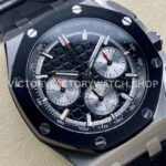APF Factory Audemars Piguet Royal Oak Chronograph 26420SO.OO.A002CA.01 43mm Steel (9) APF Factory Audemars Piguet Royal Oak Chronograph 26420SO.OO.A002CA.01 43mm Steel Rubber Strap Black Dial
