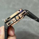 APF Factory Audemars Piguet Royal Oak Offshore Chronograph 26405NR.OO.A002CA.01 44mm Rose Gold/Ceramics Rubber Strap Arabic Numerals Black Dial