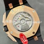 APF Factory Audemars Piguet Royal Oak Offshore Chronograph 26405NR.OO.A002CA.01 44mm Rose Gold/Ceramics Rubber Strap Arabic Numerals Black Dial