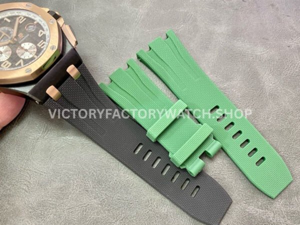 APF Factory Audemars Piguet Royal Oak Offshore Chronograph 26405NR.OO.A002CA.01 44mm Rose Gold/Ceramics Rubber Strap Arabic Numerals Black Dial