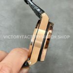 APF Factory Audemars Piguet Royal Oak Offshore Chronograph 26470OR.OO.A125CR.01 42mm Rose Gold Leather Strap Arabic Numerals Rose Gold Eye Black Dial