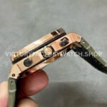 APF Factory Audemars Piguet Royal Oak Offshore Chronograph 26470OR.OO.A125CR.01 42mm Rose Gold Leather Strap Arabic Numerals Silver Eye Black Dial