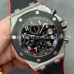 APF Factory Audemars Piguet Royal Oak Offshore Chronograph 26470SO.OO.A002CA.01 42mm Steel Rubber Strap Arabic Numerals Black Dial