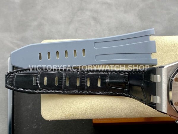 APF Factory Audemars Piguet Royal Oak Offshore Chronograph 26470ST.OO.A104CR.01 42mm Steel Leather Strap Arabic Numerals Grey Dial