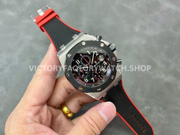 APF Factory Audemars Piguet Royal Oak Offshore Chronograph 26470SO.OO.A002CA.01 42mm Steel Rubber Strap Arabic Numerals Black Dial