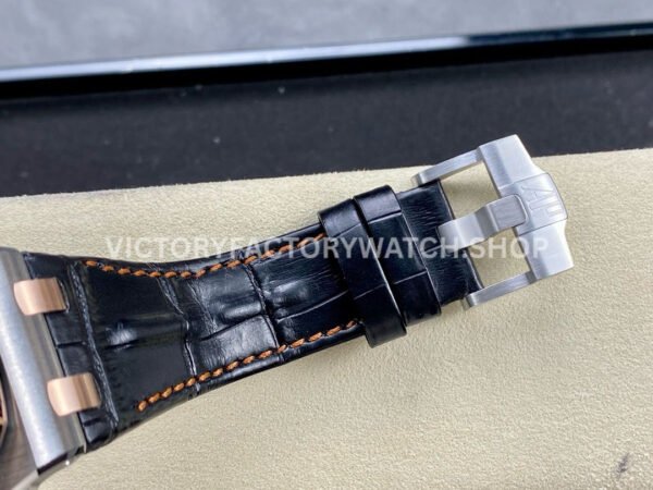 APF Factory Audemars Piguet Royal Oak Offshore Chronograph 26471SR.OO.D101CR.01 42mm Steel Leather Strap Arabic Numerals Blue Dial