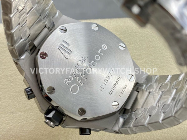 APF Factory Audemars Piguet Royal Oak Offshore Chronograph 257 (3) APF Factory Audemars Piguet Royal Oak Offshore Chronograph 25721ST.OO.1000ST.07.A 42mm Full Steel Arabic Numerals Silver Dial