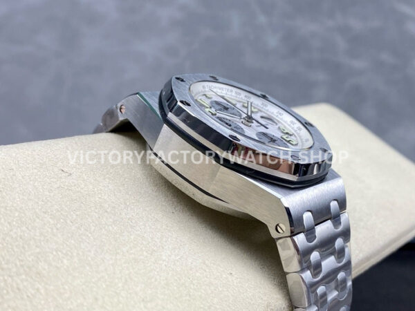 APF Factory Audemars Piguet Royal Oak Offshore Chronograph 257 APF Factory Audemars Piguet Royal Oak Offshore Chronograph 25721ST.OO.1000ST.07.A 42mm Full Steel Arabic Numerals Silver Dial