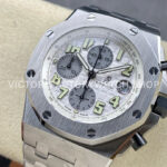 APF Factory Audemars Piguet Royal Oak Offshore Chronograph 25721 (1) APF Factory Audemars Piguet Royal Oak Offshore Chronograph 25721ST.OO.1000ST.07.A 42mm Full Steel Arabic Numerals Silver Dial