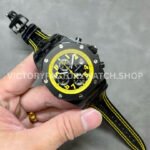 APF Factory Audemars Piguet Royal Oak Offshore Chronograph 26176F (3) APF Factory Audemars Piguet Royal Oak Offshore Chronograph 26176FO.OO.D101CR.02 42mm Carbon Fiber Leather Strap Black Dial