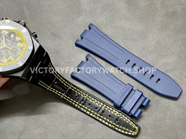 APF Factory Audemars Piguet Royal Oak Offshore Chronograph 26176FO (1) APF Factory Audemars Piguet Royal Oak Offshore Chronograph 26176FO.OO.D101CR.02 42mm Carbon Fiber Leather Strap Black Dial