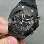 APF Factory Audemars Piguet Royal Oak Offshore Chronograph 26238CE.OO ( (7) APF Factory Audemars Piguet Royal Oak Offshore Chronograph 26238CE.OO.1300CE.01 42mm Ceramic Rubber Strap Black Dial