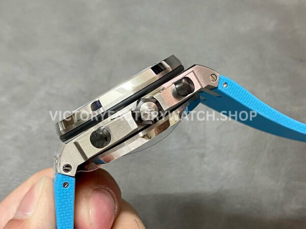 APF Factory Audemars Piguet Royal Oak Offshore Chronograph 26238ST.OO.A340CA.01 42mm Steel Blue Rubber Strap Arabic Numerals Blue Dial