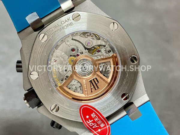 APF Factory Audemars Piguet Royal Oak Offshore Chronograph 26238ST.OO.A340CA.01 42mm Steel Blue Rubber Strap Arabic Numerals Blue Dial