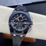 APF Factory Audemars Piguet Royal Oak Offshore Chronograph 2640 APF Factory Audemars Piguet Royal Oak Offshore Chronograph 26405CE.OO.A002CA.99.99 44mm Carbon Fiber Rubber Strap Black Dial