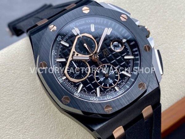 APF Factory Audemars Piguet Royal Oak Offshore Chronograph 2640 (3) APF Factory Audemars Piguet Royal Oak Offshore Chronograph 26405CE.OO.A002CA.99.99 44mm Carbon Fiber Rubber Strap Black Dial
