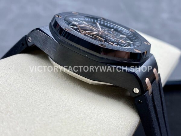 APF Factory Audemars Piguet Royal Oak Offshore Chronograph 2640 (4) APF Factory Audemars Piguet Royal Oak Offshore Chronograph 26405CE.OO.A002CA.99.99 44mm Carbon Fiber Rubber Strap Black Dial