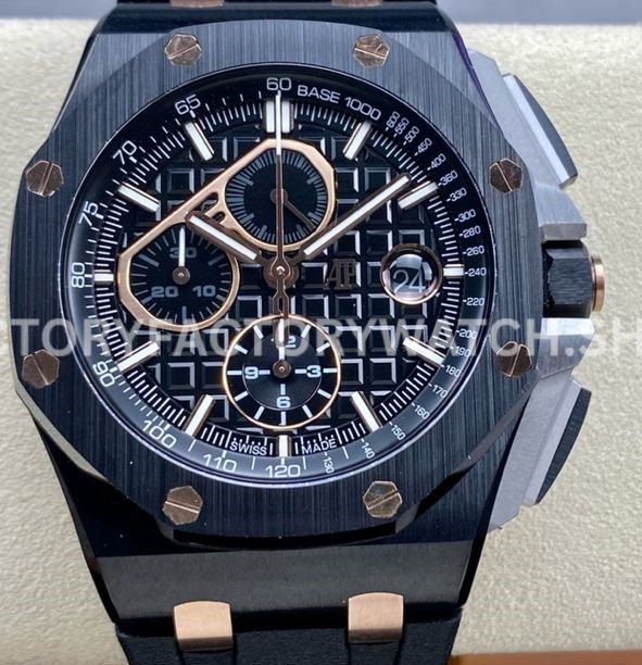 APF Factory Audemars Piguet Royal Oak Offshore Chronograph 2640 (6) APF 26405 carbon dial