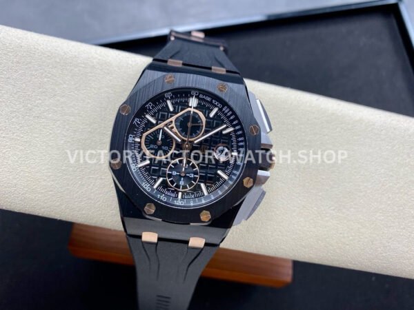APF Factory Audemars Piguet Royal Oak Offshore Chronograph 2640 APF Factory Audemars Piguet Royal Oak Offshore Chronograph 26405CE.OO.A002CA.99.99 44mm Carbon Fiber Rubber Strap Black Dial