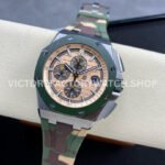 APF Factory Audemars Piguet Royal Oak Offshore Chronograph 26400SO.OO.A054CA.01 44mm Steel Rubber Strap Champagne Dial
