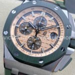 APF Factory Audemars Piguet Royal Oak Offshore Chronograph 26400SO.OO.A054CA.01 44mm Steel Rubber Strap Champagne Dial
