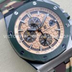 APF Factory Audemars Piguet Royal Oak Offshore Chronograph 26400SO.OO.A054CA.01 44mm Steel Rubber Strap Champagne Dial