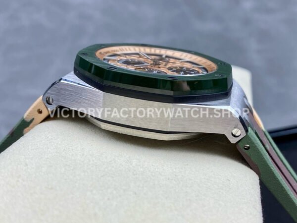 APF Factory Audemars Piguet Royal Oak Offshore Chronograph 26400SO.OO.A054CA.01 44mm Steel Rubber Strap Champagne Dial