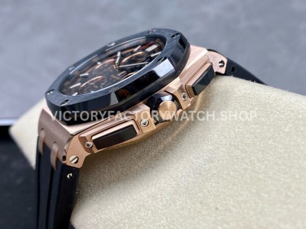 APF Factory Audemars Piguet Royal Oak Offshore Chronograph 26401RO.OO.A002CA.02 44mm Rose Gold Rubber Strap Black Dial