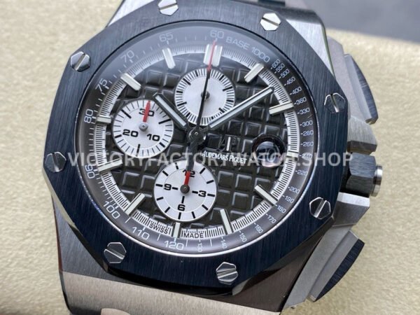 APF Factory Audemars Piguet Royal Oak Offshore Chronograph 26405CE.OO.A002CA.01 44mm Titanium Rubber Strap Grey Dial
