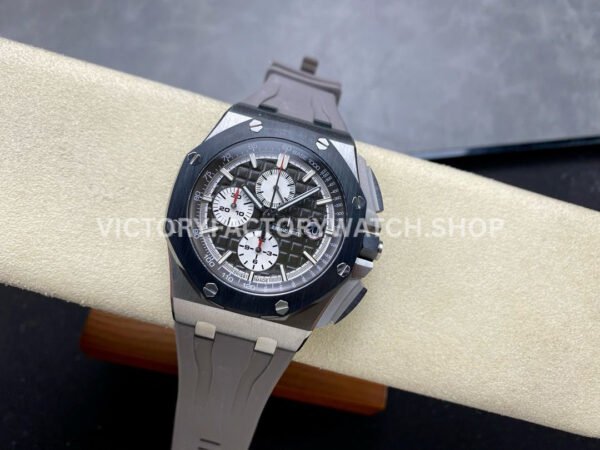APF Factory Audemars Piguet Royal Oak Offshore Chronograph 26405CE.OO.A002CA.01 44mm Titanium Rubber Strap Grey Dial