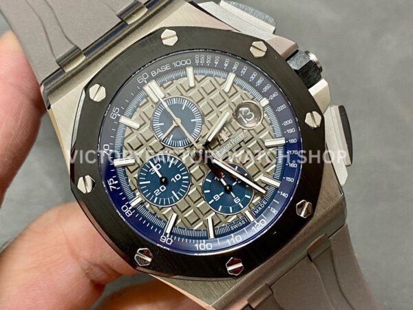 APF Factory Audemars Piguet Royal Oak Offshore Chronograph 26405CG.OO.A004CA.01 42mm S (5) APF Factory Audemars Piguet Royal Oak Offshore Chronograph 26405CG.OO.A004CA.01 42mm Steel Rubber Strap Grey Dial