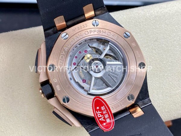 APF Factory Audemars Piguet Royal Oak Offshore Chronograph 26406FR (6) APF Factory Audemars Piguet Royal Oak Offshore Chronograph 26406FR.OO.A002CA.01 44mm Carbon Fiber Rubber Strap Black Dial