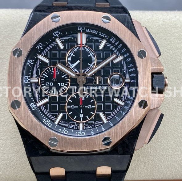 APF Factory Audemars Piguet Royal Oak Offshore Chronograph 26406FR APF 26406 carbon black dial