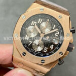 APF Factory Audemars Piguet Royal Oak Offshore Chronograph 26470OR.OO.1000OR APF Factory Audemars Piguet Royal Oak Offshore Chronograph 26470OR.OO.1000OR.02 42mm Full Rose Gold Black Dial