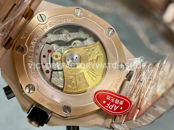 APF Factory Audemars Piguet Royal Oak Offshore Chronograph 26470OR.OO.1000OR (4) APF Factory Audemars Piguet Royal Oak Offshore Chronograph 26470OR.OO.1000OR.02 42mm Full Rose Gold Black Dial