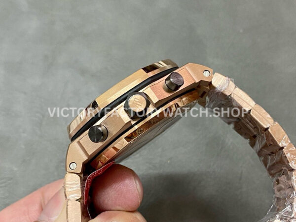 APF Factory Audemars Piguet Royal Oak Offshore Chronograph 26470OR.OO.1000OR (9) APF Factory Audemars Piguet Royal Oak Offshore Chronograph 26470OR.OO.1000OR.02 42mm Full Rose Gold Black Dial