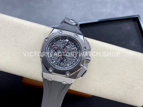 APF Factory Audemars Piguet Royal Oak Offshore Chronograph 26568IM.OO ( APF Factory Audemars Piguet Royal Oak Offshore Chronograph 26568IM.OO.A004CA.01 44mm Titanium Rubber Strap Grey Dial