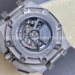 APF Factory Audemars Piguet Royal Oak Offshore Chronograph 26568IM.OO ( (6) APF Factory Audemars Piguet Royal Oak Offshore Chronograph 26568IM.OO.A004CA.01 44mm Titanium Rubber Strap Grey Dial