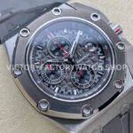 APF Factory Audemars Piguet Royal Oak Offshore Chronograph 26568IM.OO ( (8) APF Factory Audemars Piguet Royal Oak Offshore Chronograph 26568IM.OO.A004CA.01 44mm Titanium Rubber Strap Grey Dial