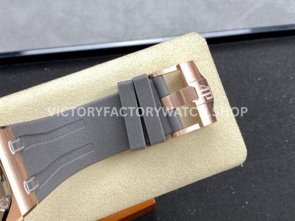 APF Factory Audemars Piguet Royal Oak Offshore Chronograph 26568OM.OO.A004CA.01 44mm Rose Gold Rubber Strap Grey Dial