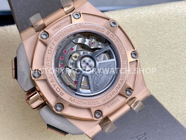 APF Factory Audemars Piguet Royal Oak Offshore Chronograph 26568OM.OO.A004CA.01 44mm Rose Gold Rubber Strap Grey Dial