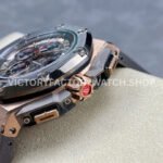 APF Factory Audemars Piguet Royal Oak Offshore Chronograph 26568OM.OO.A004CA.01 44mm Rose Gold Rubber Strap Grey Dial