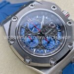 APF Factory Audemars Piguet Royal Oak Offshore Chronograph 26568PM.OO.A021CA.01 44mm Platinum Rubber Strap Grey Dial