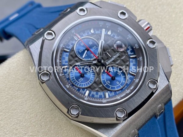 APF Factory Audemars Piguet Royal Oak Offshore Chronograph 26568PM.OO.A021CA.01 44mm Platinum Rubber Strap Grey Dial