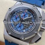 APF Factory Audemars Piguet Royal Oak Offshore Chronograph 26568PM.OO.A021CA.01 44mm Platinum Rubber Strap Grey Dial