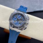 APF Factory Audemars Piguet Royal Oak Offshore Chronograph 26568PM.OO.A021CA.01 44mm Platinum Rubber Strap Grey Dial