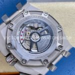 APF Factory Audemars Piguet Royal Oak Offshore Chronograph 26568PM.OO.A021CA.01 44mm Platinum Rubber Strap Grey Dial