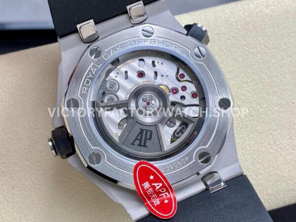 APF Factory Audemars Piguet Royal Oak Offshore Diver 15720CN.OO.A002CA.01 (5) APF Factory Audemars Piguet Royal Oak Offshore Diver 15720CN.OO.A002CA.01 42mm White Gold Rubber Strap Black Dial