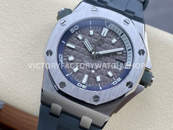 APF Factory Audemars Piguet Royal Oak Offshore Diver 15720ST.OO.A009CA.01 42mm Steel Rubber Strap Grey Dial
