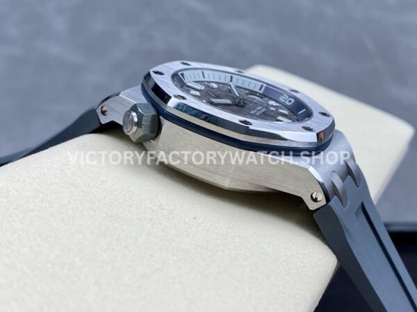 APF Factory Audemars Piguet Royal Oak Offshore Diver 15720ST.OO.A009CA.01 42mm Steel Rubber Strap Grey Dial